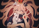 __enoshima_junko_and_monokuma_danganronpa_and_1_more_drawn_by_grgrton__c054dde39095654959feed4d8a60fcc2