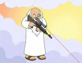 God spots an SMG user on d10