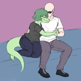 wani inco and olivia cuddle on couch
