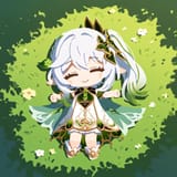 nahida touching grass