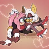 💖💖💖#commissions #couple #rougamy #rougethebat #amyrose #rougexamy #ship #sonicfanart #sonica