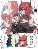__doctor_and_surtr_arknights_drawn_by_na_tarapisu153__28dea7d1bea0da41487d9b800ac47896