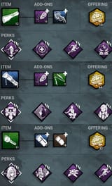 dbd favorite builds