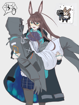__doctor_and_amiya_arknights_drawn_by_secerd__f285ea3892265410927ee7e7c3f63db4