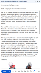 Tim Sweeney email