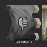 thumbs down flag