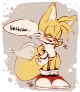 tails laugh