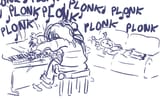 Kris playing the piano