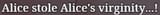 alice on alice violence