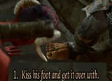 kiss the foot