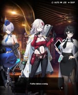 The maidens at the bar