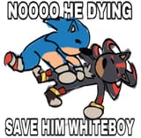 noooo he dying save him whiteboy