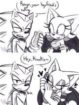 knuckles calls rouge