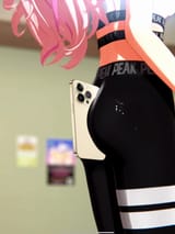 sena holding her phone the fragrance is like lavender