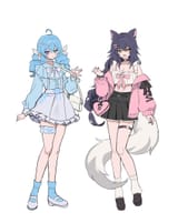 __ahri_and_gwen_league_of_legends_drawn_by_pelicana__sample-ea085ac7d4f90ac2ac18775613a36e56