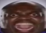 black guy yelling