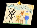 holiday family drawing