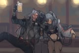 87221371_p20 - AK - Indra, Doctor, Schwarz team toge drink hug