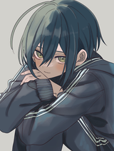 __saihara_shuichi_danganronpa_and_1_more_drawn_by_urami0310__feb212821eb3e6b8a83dd97f544c9d62