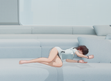 snowbreak_haru sleeping on couch