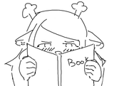 Reading a book