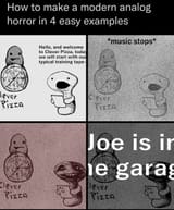 joe is in the garage