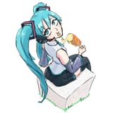 Migu-Eating-CornDog