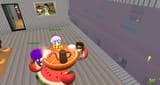 orange table