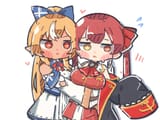 __houshou_marine_and_shiranui_flare_hololive_drawn_by_jkbakabaka__sample-833e4b270e14c4ff50325dc483e7e343