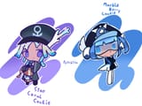 potshita star coral cookie marble berry cookie