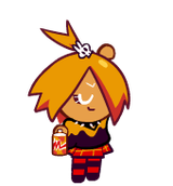 mustard smug with eyes closed