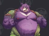 cropped bear COCK