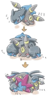 197 633 634 635 Sleeping with Hydreigon @h_c_tatsuta