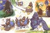 __sirfetch_d_corviknight_rookidee_galarian_farfetch_d_and_corvisquire_pokemon_drawn_by_shuri_syurigame__a1fd9a9a5d4a932c0bb05d4c06ff9f73