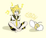 Kagamine Len and shiny swablu