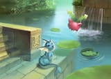 __vaporeon_mew_hoppip_and_lotad_pokemon_drawn_by_atelier_pocket__e7dbd43b21d4cfd2ad2634a582230e34