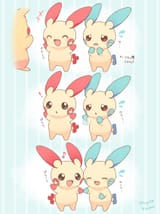 __pikachu_minun_and_plusle_pokemon_drawn_by_mugita_konomi__sample-0894b2dc58972e470f35135f5761de05