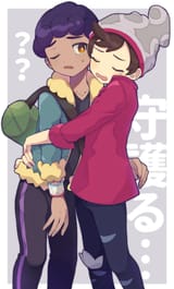 __hop_and_victor_pokemon_and_1_more_drawn_by_yamunashi__3b7c0b81f0de6f9d7e1e0cff7e3668d7