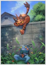 __croagunk_and_torracat_pokemon_drawn_by_kikuyoshi_tracco__dfadfa62c14cdb5e55c8a80f91aa7d40