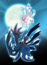 __sylveon_and_hydreigon_pokemon_drawn_by_oomura_yuusuke__2c5484a23f675b87f84dcaae797b06c5