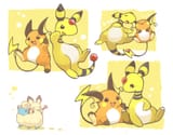 __pichu_raichu_ampharos_and_mareep_pokemon_drawn_by_konanbo__sample-08c81d9906a87770b44d4f9516193a8f