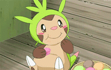 chespin eating snacks