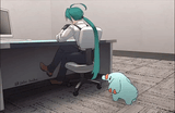 phanpy playing with hair