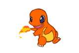 charmander chasing its tail