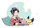 __ethan_pichu_and_igglybuff_pokemon_and_2_more_drawn_by_xichii__5e277c2f2cf97203f13ae7d6300c811c