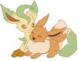 leafeon eevee by opryee
