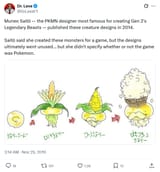 Screenshot 2025-06-09 at 19-34-48 Dr. Lava on X Muneo Saitō -- the PKMN designer most famous for creating Gen 2&#039;s Legendary Beasts -- published these creature designs in 2014. Saitō said she created these monsters for a game [...]