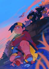 __ethan_and_murkrow_pokemon_and_1_more_drawn_by_amaya_uw__542f62de561a415e281ba7fcd6bc7c0e