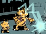 drawthread - electabuzz teaching elekid thunderbolt - by requestremixer