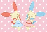 plusle and minun dresses by peep